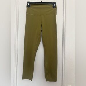 Lululemon Wunder Under HR Tights 23” Bronze Green Size 6